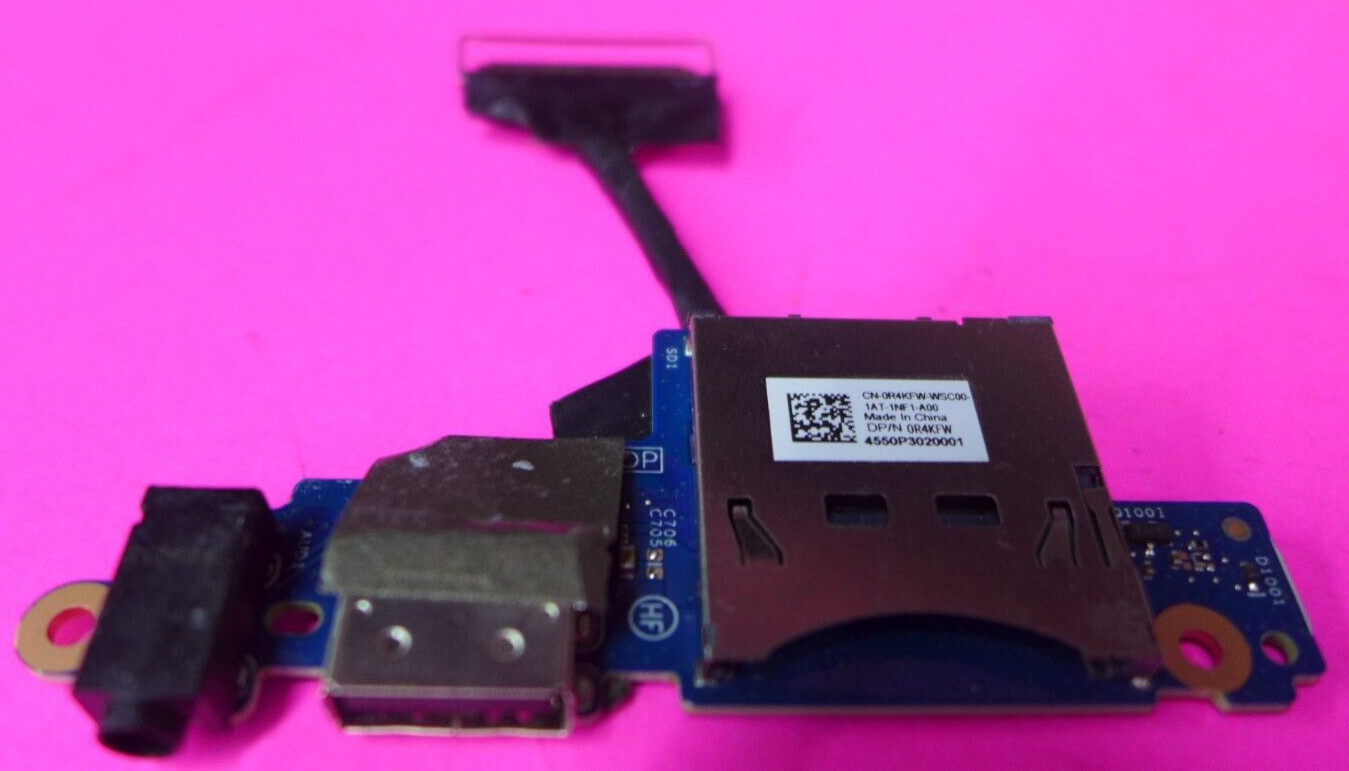 Genuine Dell Inspiron 16 7610 Laptop USB Card Reader IO Board w/Cable R4KFW
