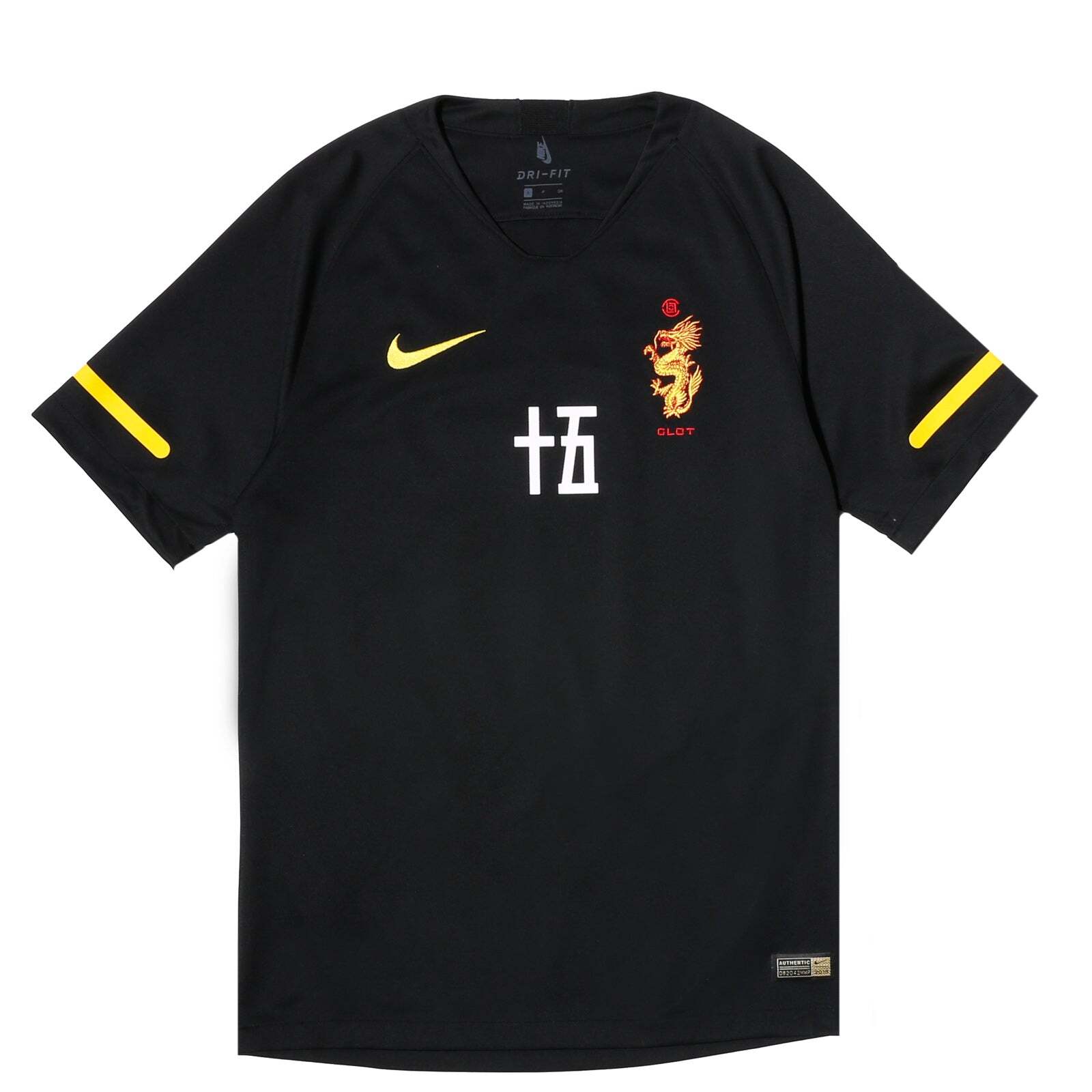 Nike x Clot Soccer Jersey Black 15th Anniversary AV4992-010 Size XL NEW 🚚✅