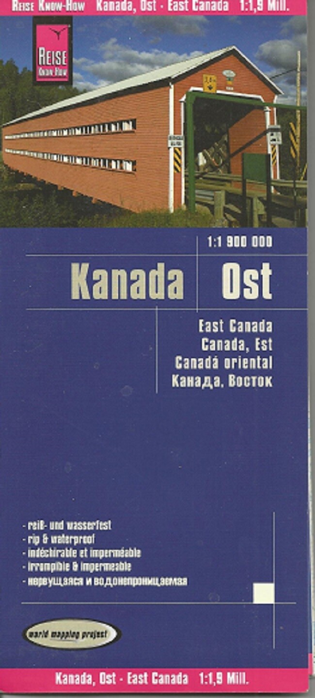 Canada East Map by Reise Know How