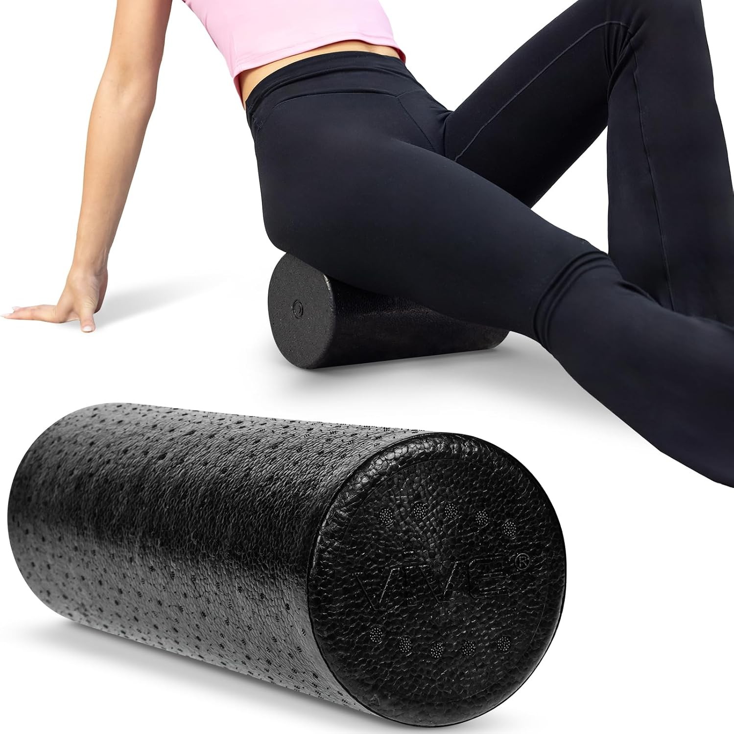 High Density Foam Roller 12 inch Large Foam Roller Exercise Physical Therapy