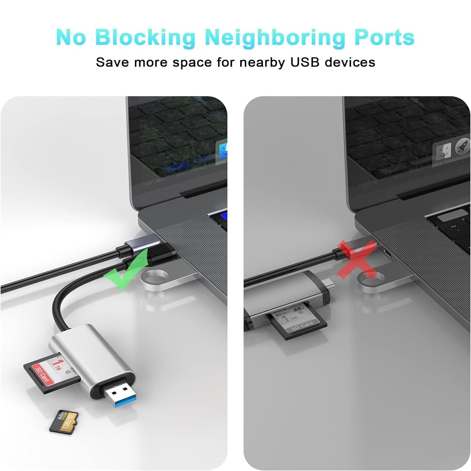 USB 3.0 High-Speed SD TF Multi-Memory Card Reader Adapter for PC Laptop Phone