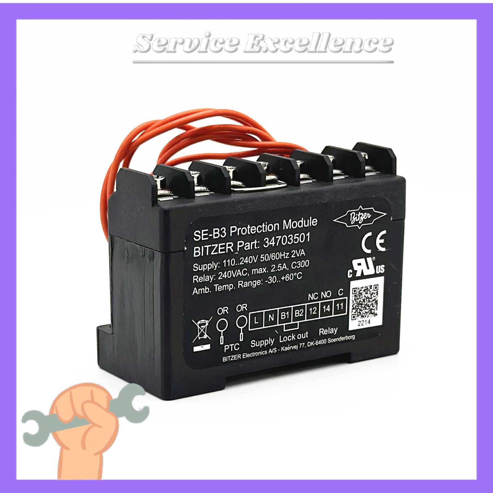 One Bitzer SE-B3 Protection Module Bitzer Part-no.34703501 Fast Shipping