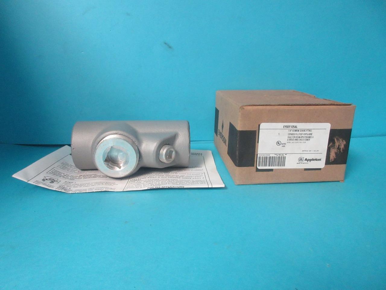 APPLETON ELECTRIC EYSEF125AL ALUMINUM SEALING FITTINGS 1-1/4" NEW IN BOX EMERSON