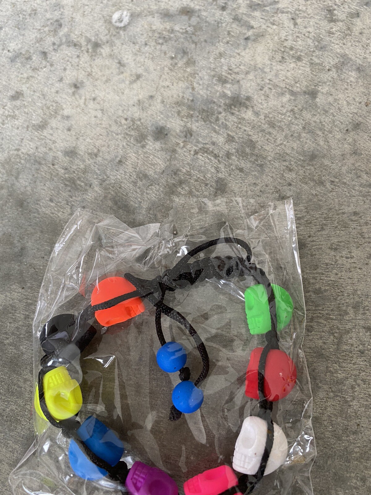 Artisan Multicolor Skull Skulls Rope Bracelet