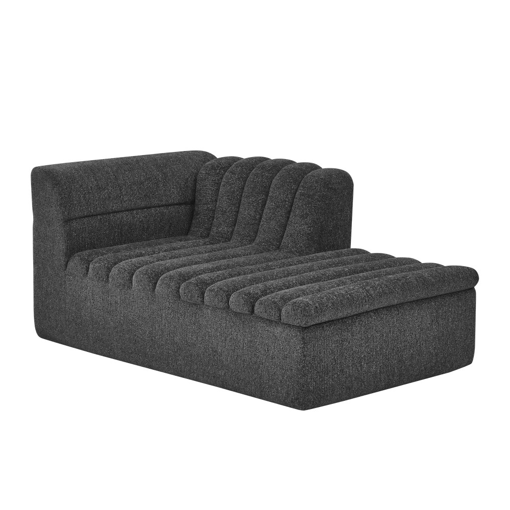 106" L-Shaped Sectional Sofa w/ Chaise, Chenille Upholstery, No Pillows