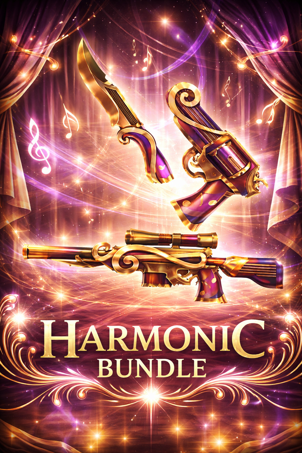 Harmonic bundle MVSD Murderers VS Sheriff Duels | gun + knife + sniper