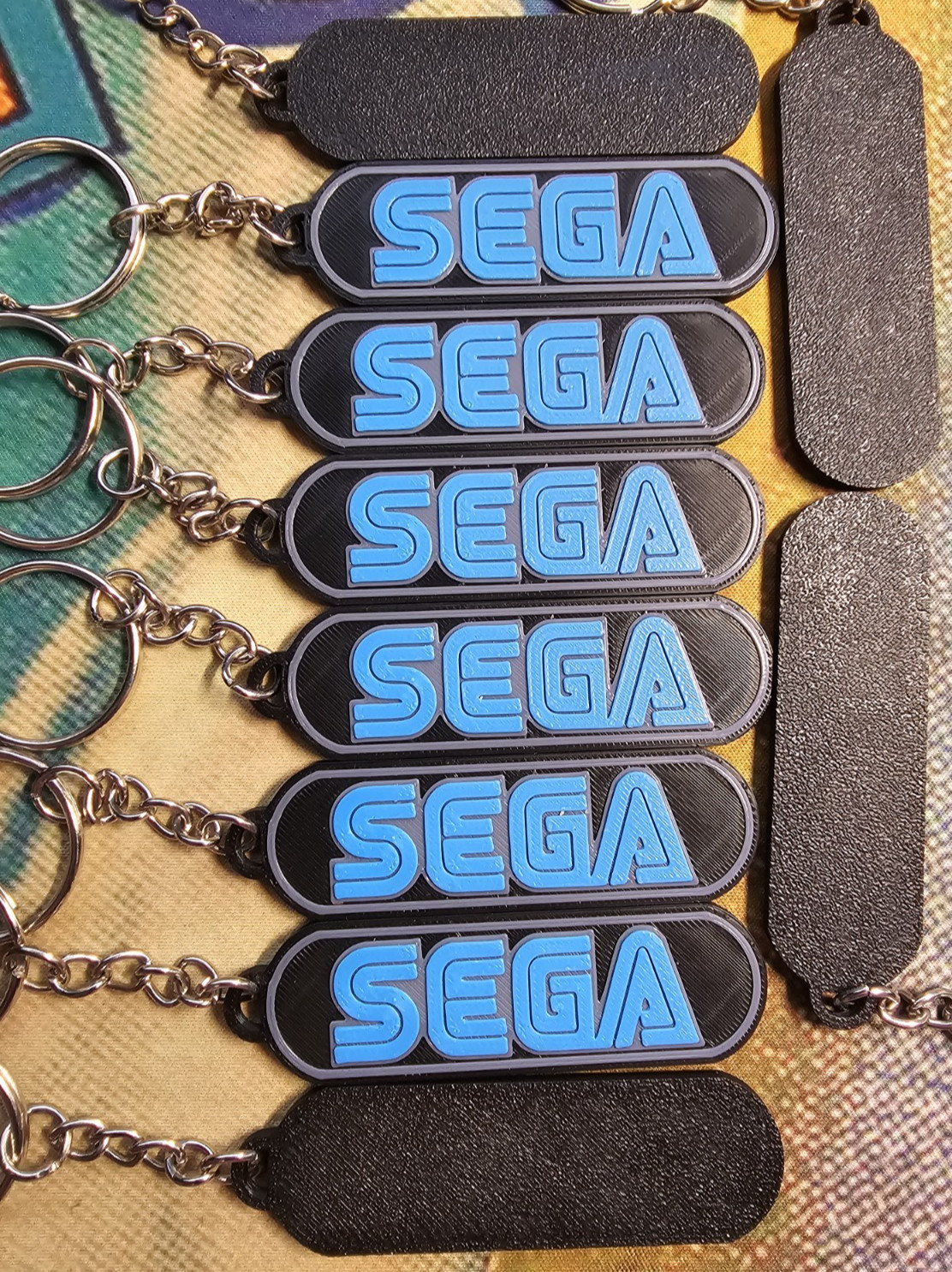 3D PRINTED SEGA KEYCHAIN NOSTALGIA RETRO FUN FOR ALL