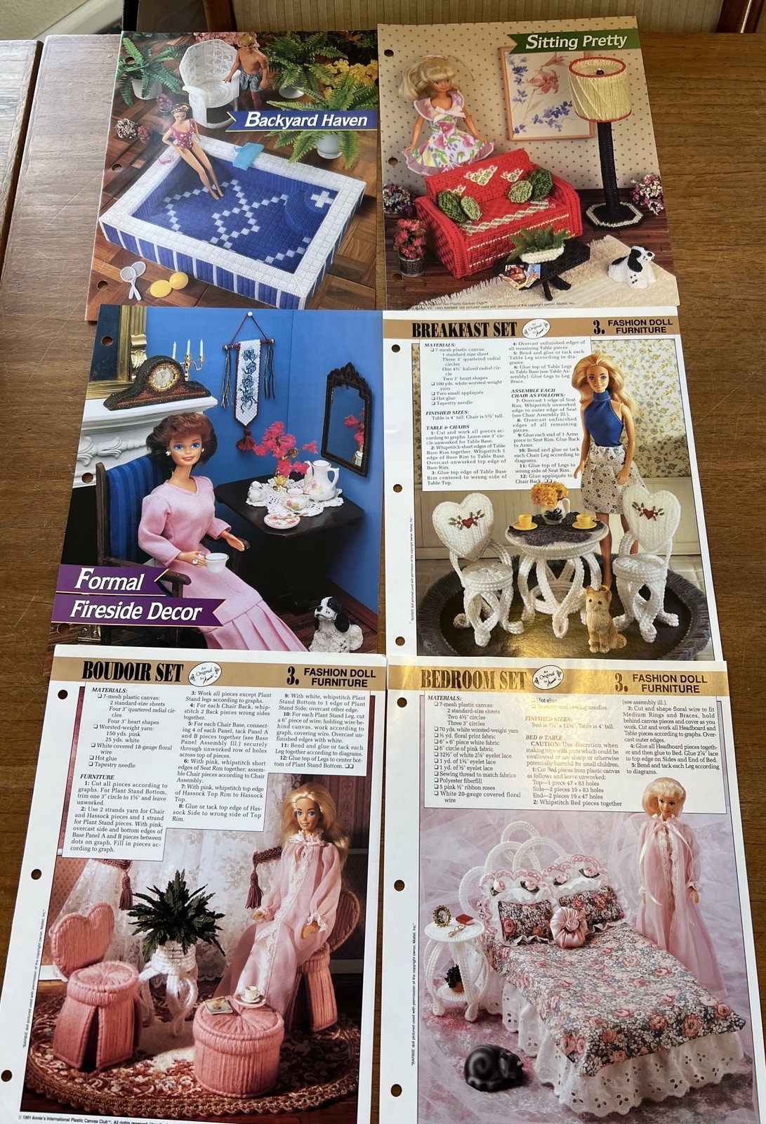 Annie's Attic International Plastic Canvas Club Binder With 54 Patterns