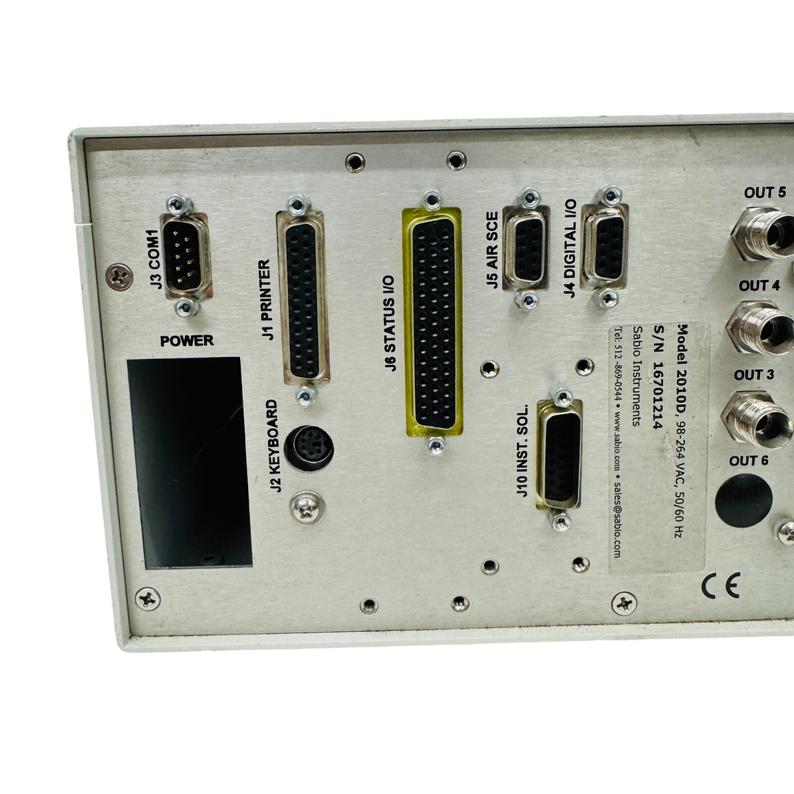 Sabio Instruments Model 2010D Gas Dilution Calibrator 2010