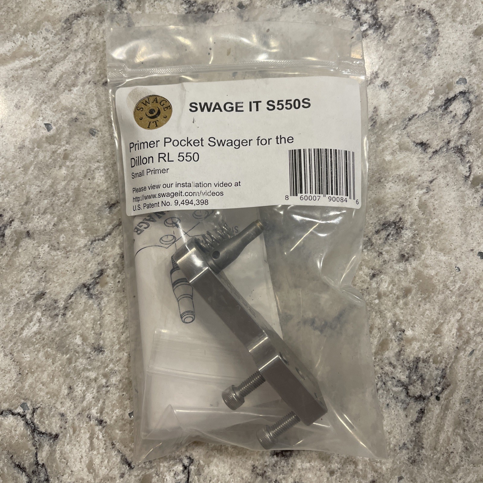 The Original Swage It S550S Dillon RL550 Primer Pocket Swager - Small Primer