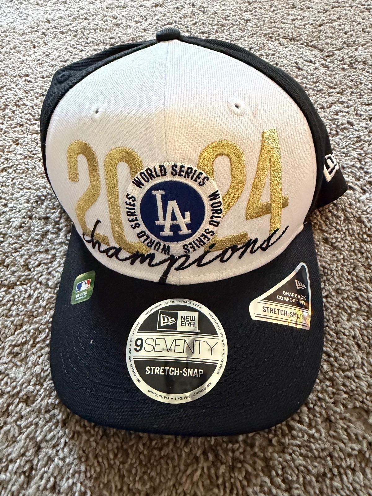 New Era 9Seventy LA Dodgers 2024 World Series Champions Stretch-Snap Hat