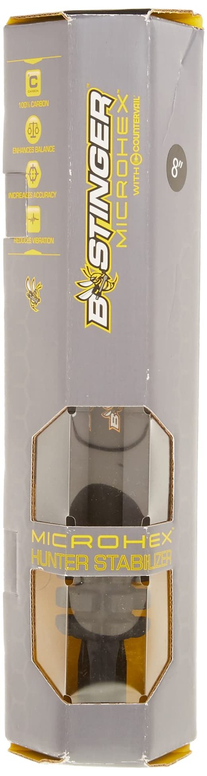 B-Stinger MicroHex Stabilizer Matte 8, Black
