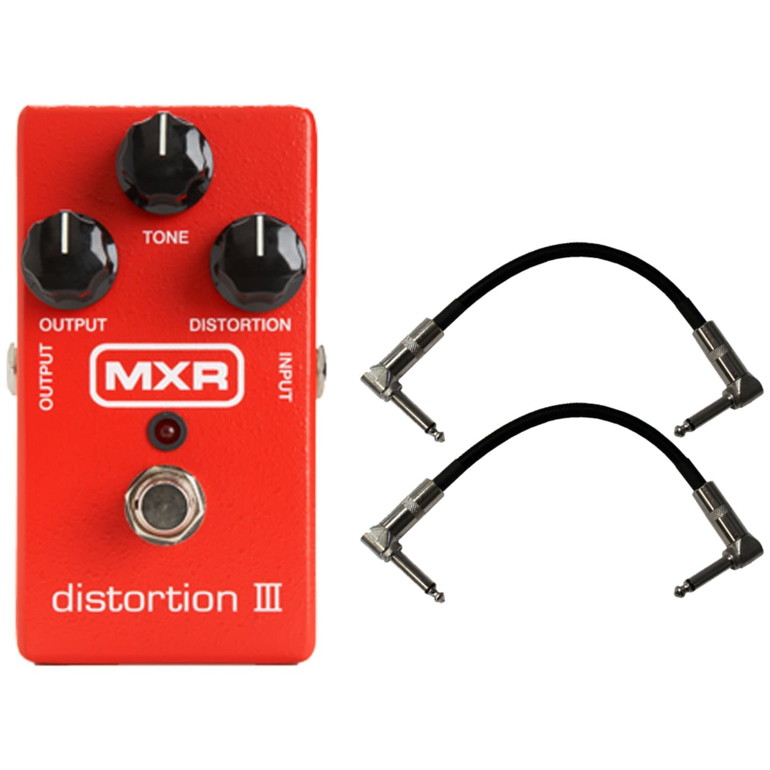 MXR M115 Distortion III w/ Patch Cables