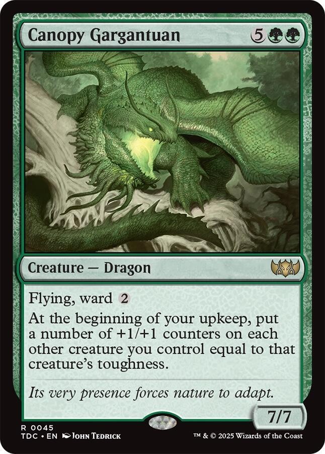 Canopy Gargantuan TDC 45 English NM - MTG
