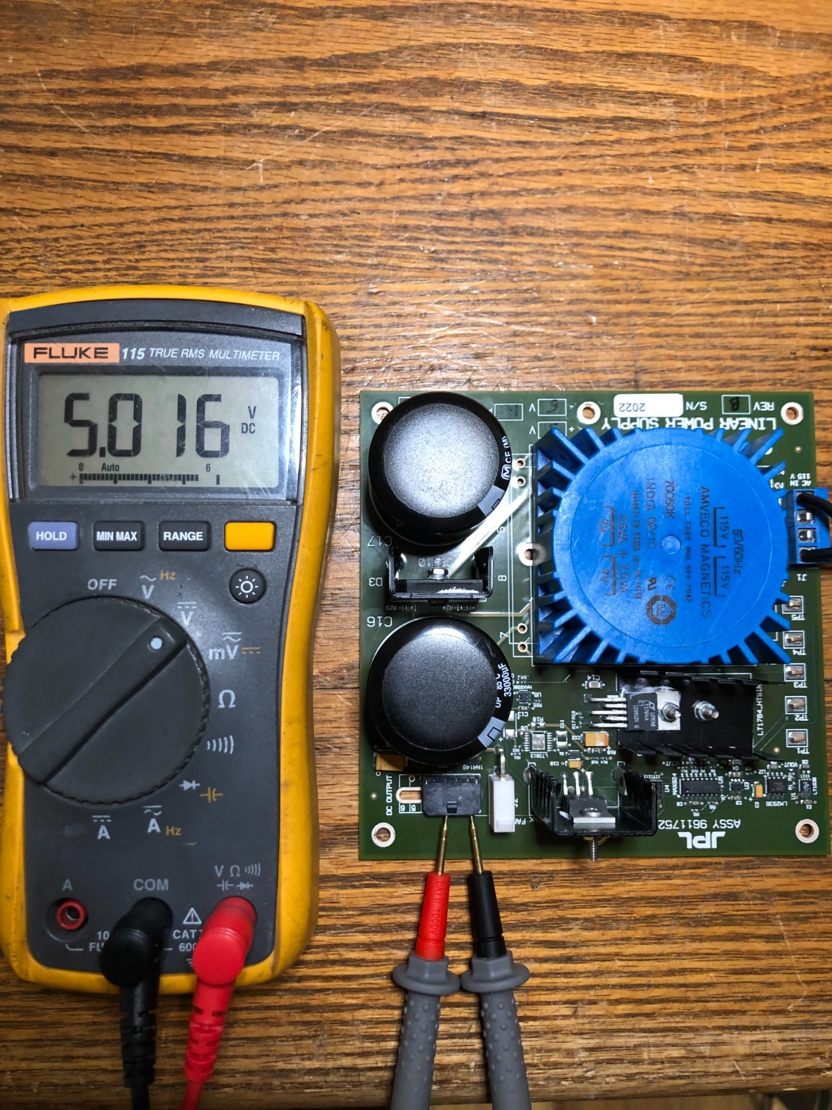 JPL NASA +5V -5V 1.8A Total Linear Regulated Power Supply LT1764A LT1175