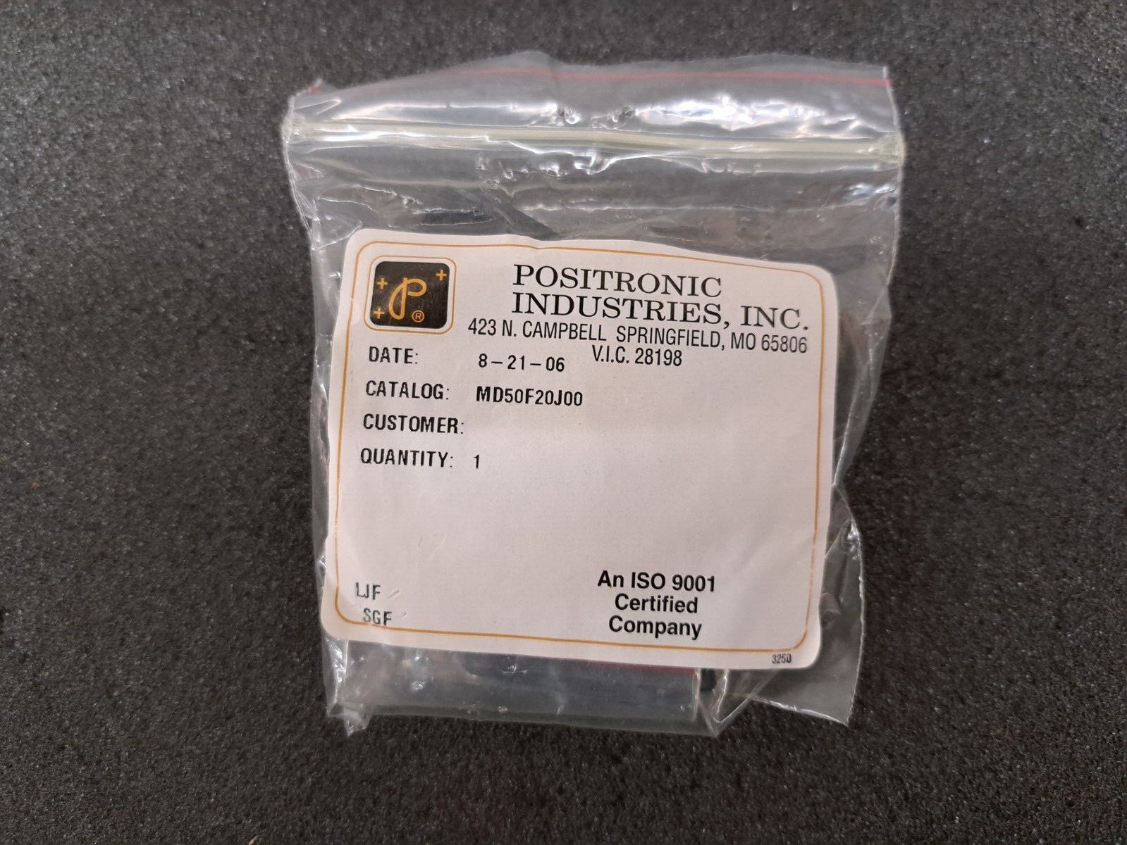 New, Positronic, MD50F20000, D-Sub Standard Connectors D-Sub Female Connector 50