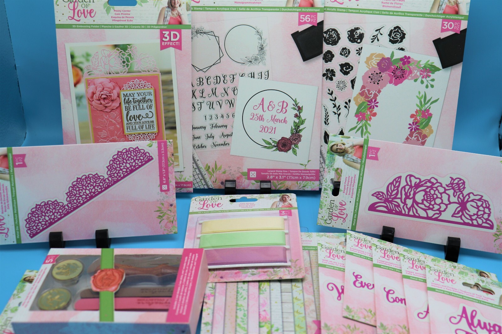 Crafters Companion- Garden Of Love -Die Cutting - Card Making- Stamps- Wax SEAL