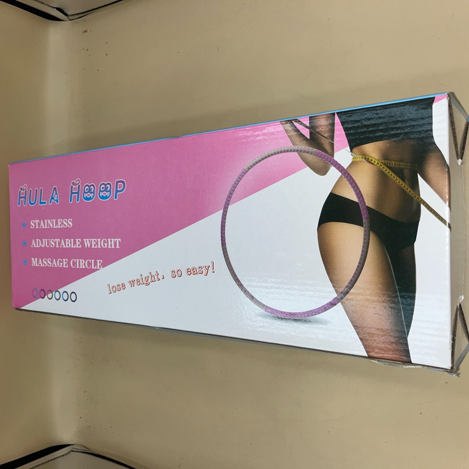 Stainless, Collapsible, Adjustable Weight, Fitness, Hula Hoop.