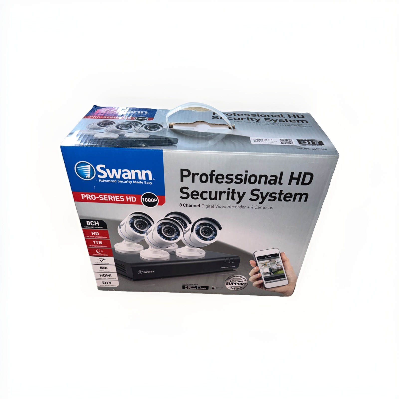 Swann 1080P Pro Series HD Security System 8 Channel Digital Video RecordeR 1TB