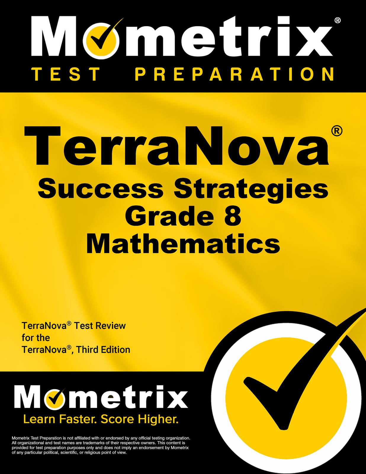 TerraNova Success Strategies Grade 8 Mathematics Study Guide