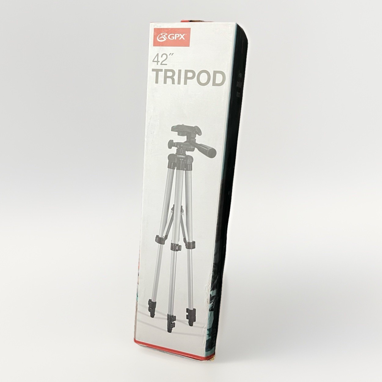 GPX 42" Adjustable Aluminum Tripod 3-Way Pan & Tilt Head New, Open Box