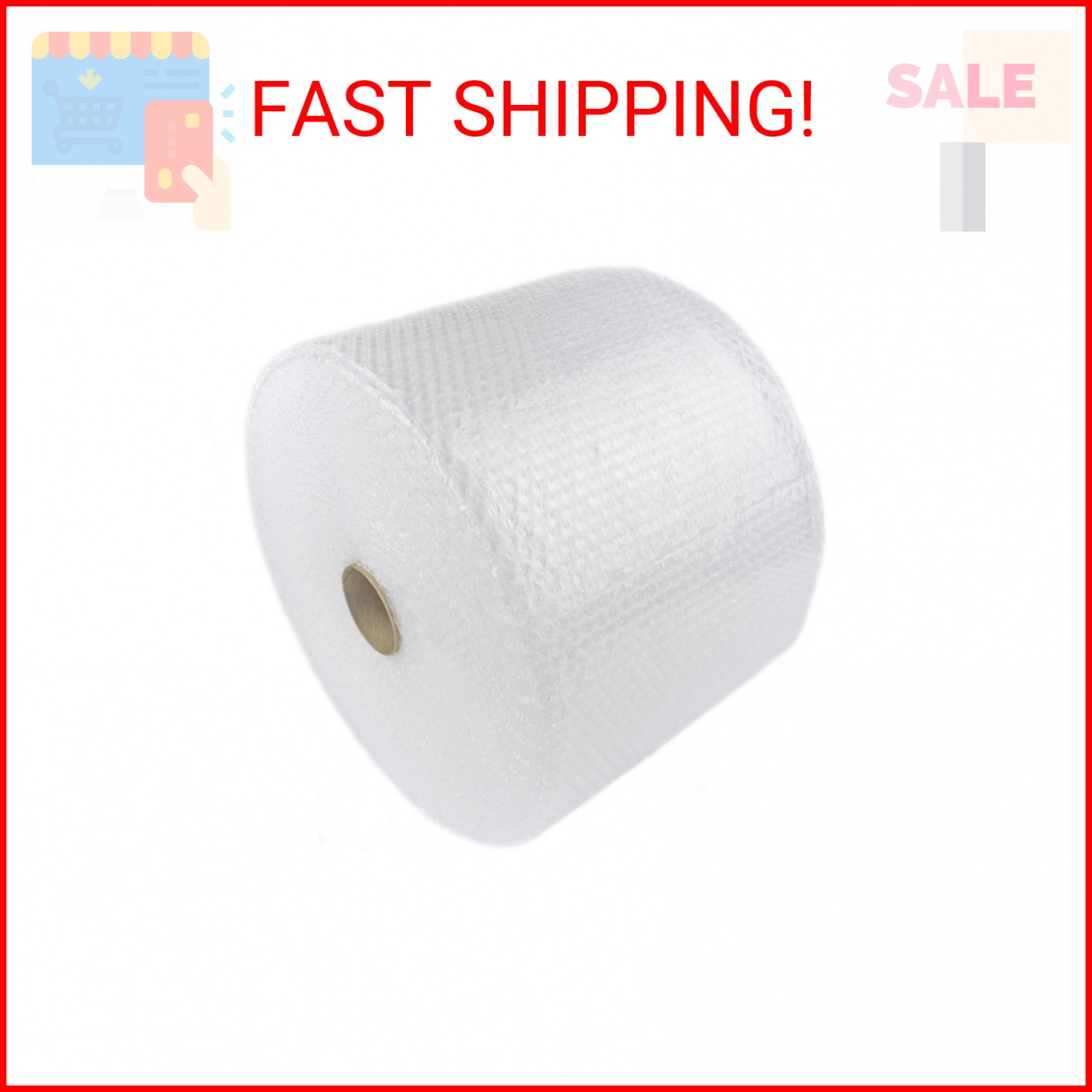 AVG Packaging Small Bubble Wrap - Bulk Bubble Wrap Roll for Moving & Shipping -