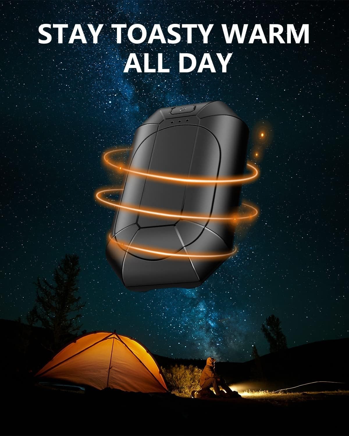 Ergonomic Hand Warmers - 2 Pack Rechargeable, Keeps You Warm During Outdoor Fun