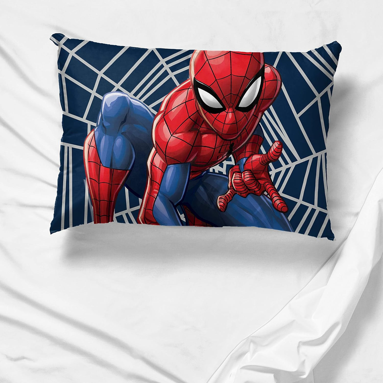 Jay Franco Kids Marvel Spiderman Reversible Pillowcase Cover ONLY – 20in X 30in