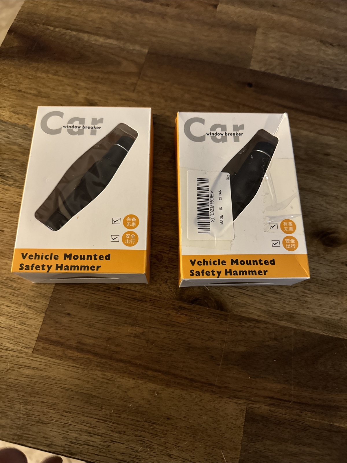 2 Pack Safehammer Window Breaker Car Safety Hammer  2 Black New! Seatbelt Cutter