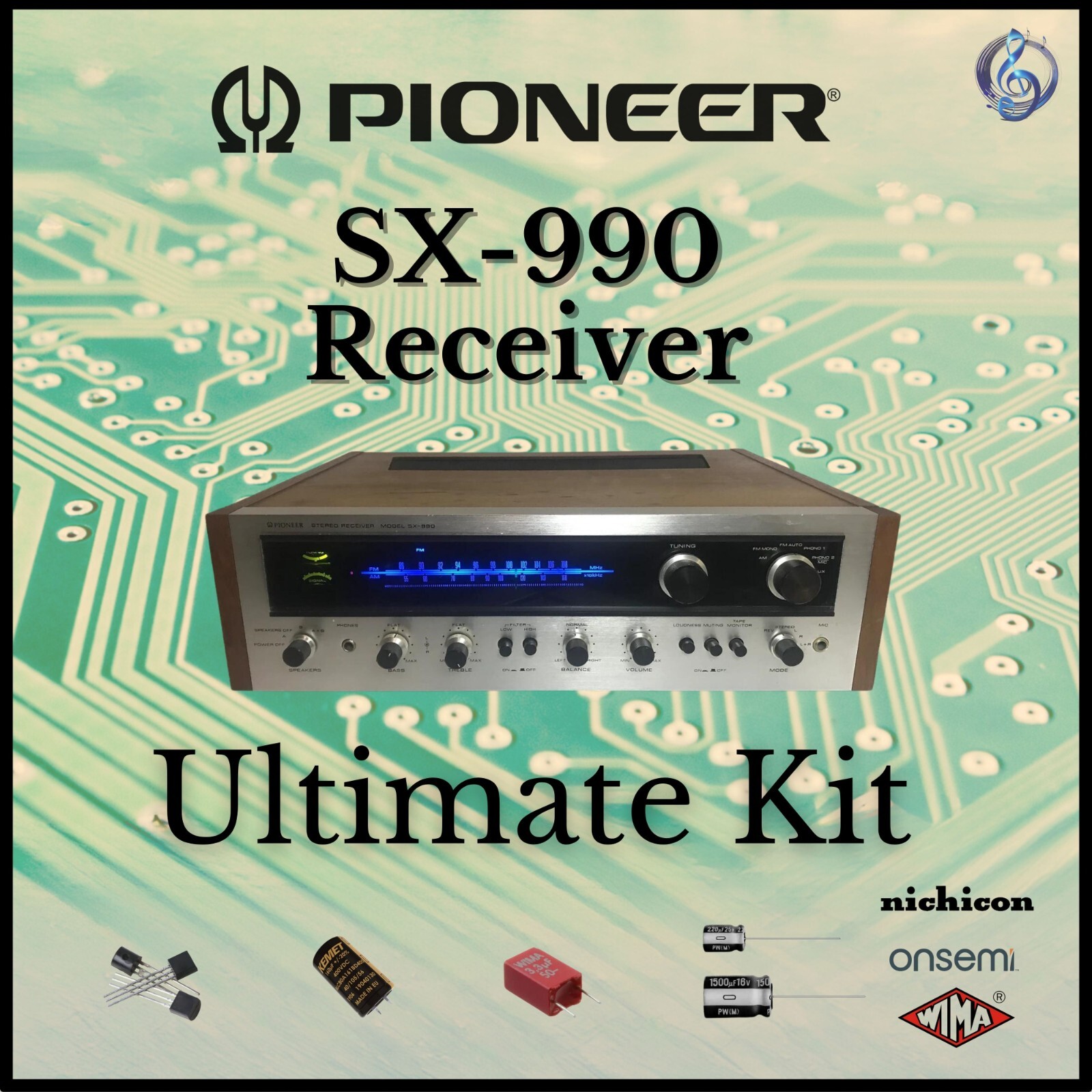 Pioneer SX-990 Receiver Ultimate Upgrade Kit Genuine Restoration