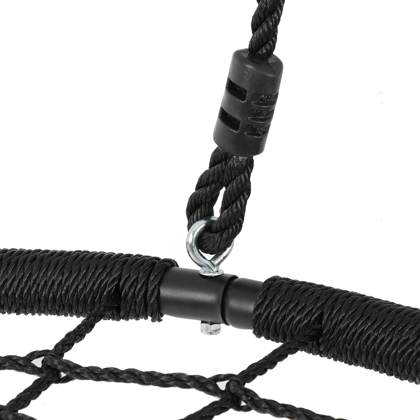 Large 40" Spider Web Tree Net Swing 100% Safe Nylon Rope Max 600 LBs EZ Setup