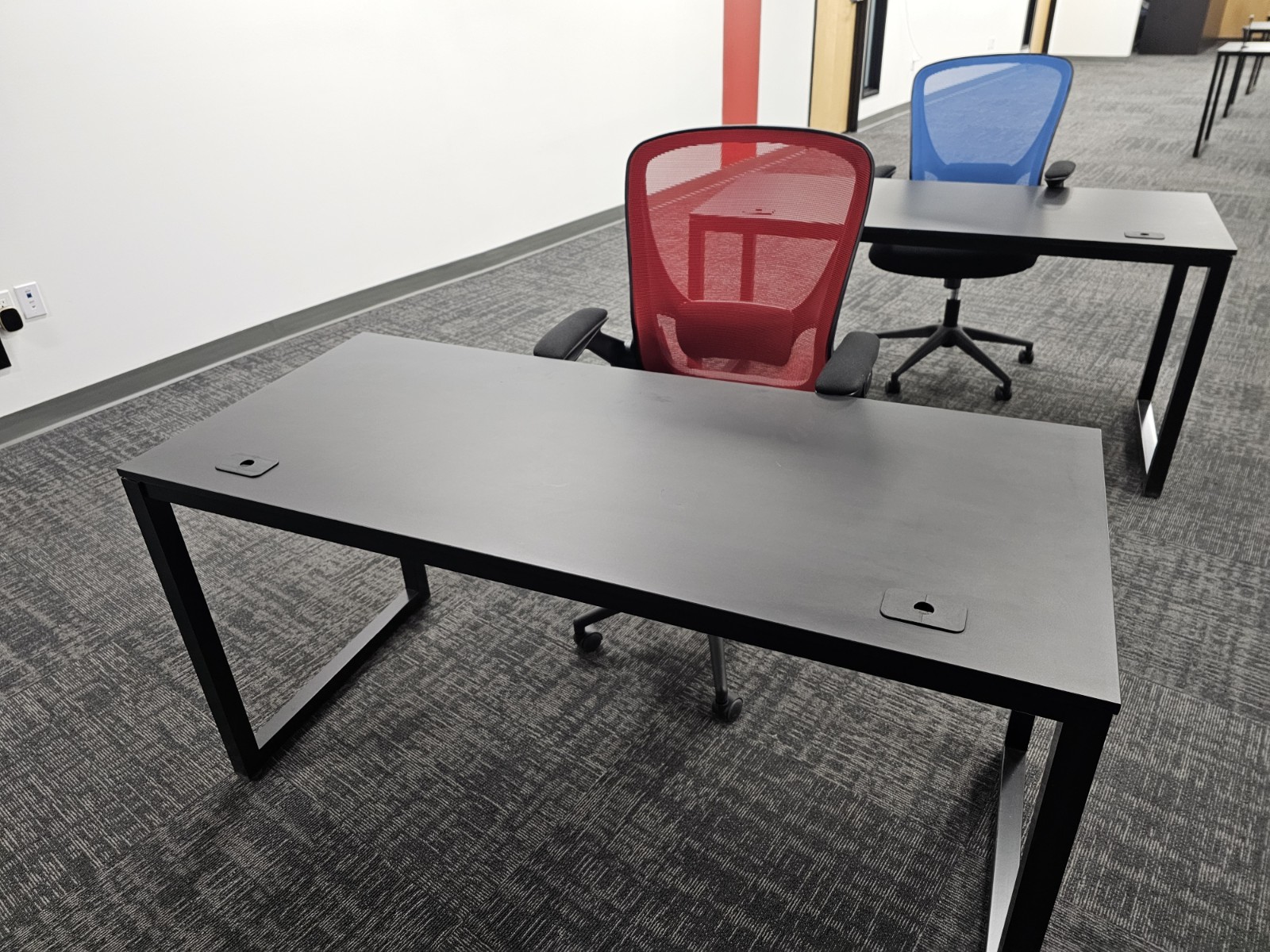 Office chairs! (Red and Blue)