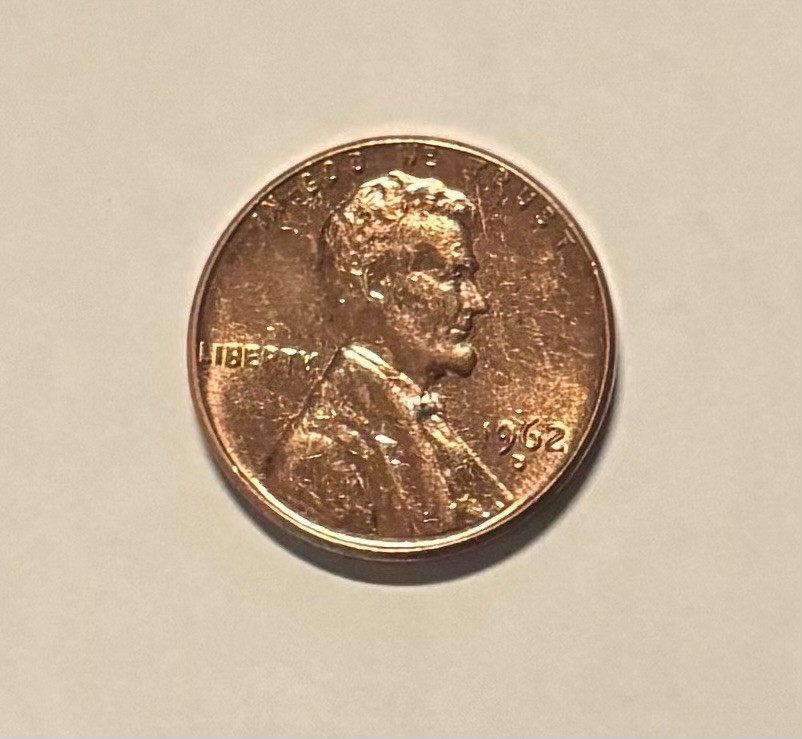 US Coins  1962-D Lincoln Cent AU
