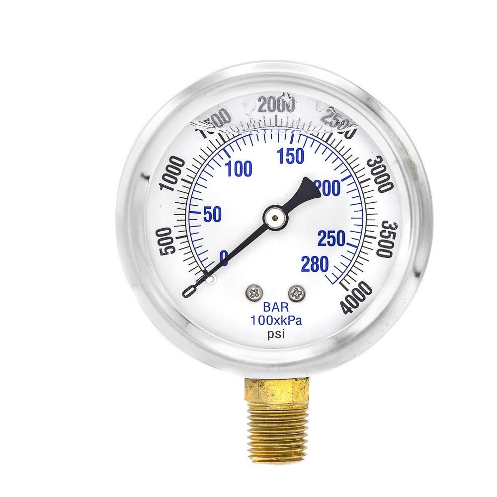 PIC GAUGES PRO-201L-254Q Pressure Gauge,1/4 in. NPT,2-1/2 in. 20TV33