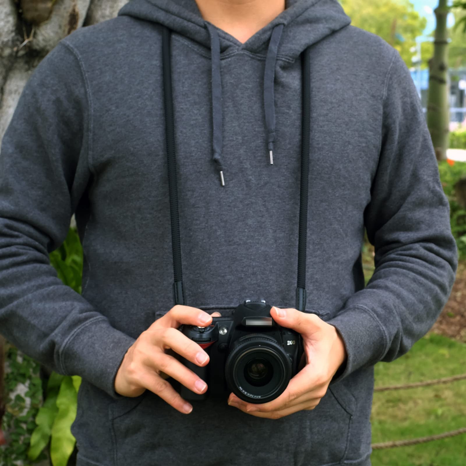 VKO Camera Strap,Climbing Rope Strap for DSLR SLR 120cm, Black