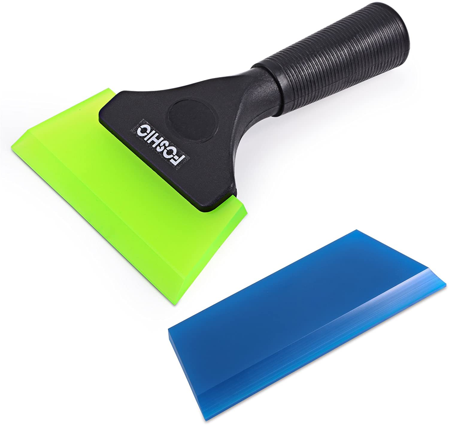 Shower Squeegee Scraper for Glass Doors Window Cleaner with Spare Rubber Blade