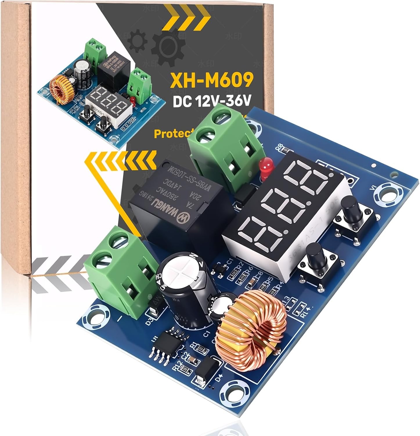 12V-36V DC Voltage Protection Module Digital Low Voltage Protector Disconnect