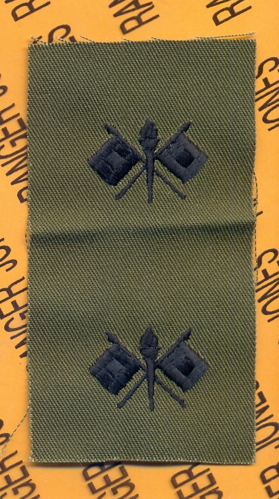 US Army SIGNAL Corps Branch Officer Insignia sew on patch set