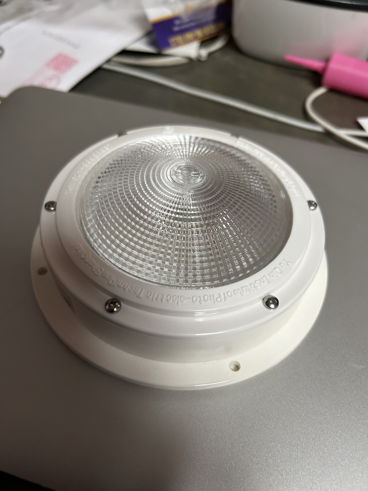 CDD12 White Interior Boat Cabin Cockpit Light 12v 15w