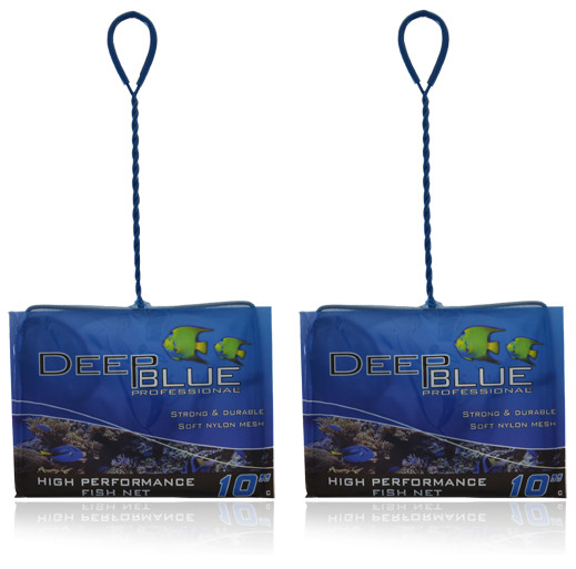 DEEP BLUE HIGH PERFORMANCE AQUARIUM FISH NETS 10" COURSE NYLON MESH ADB12010  2X