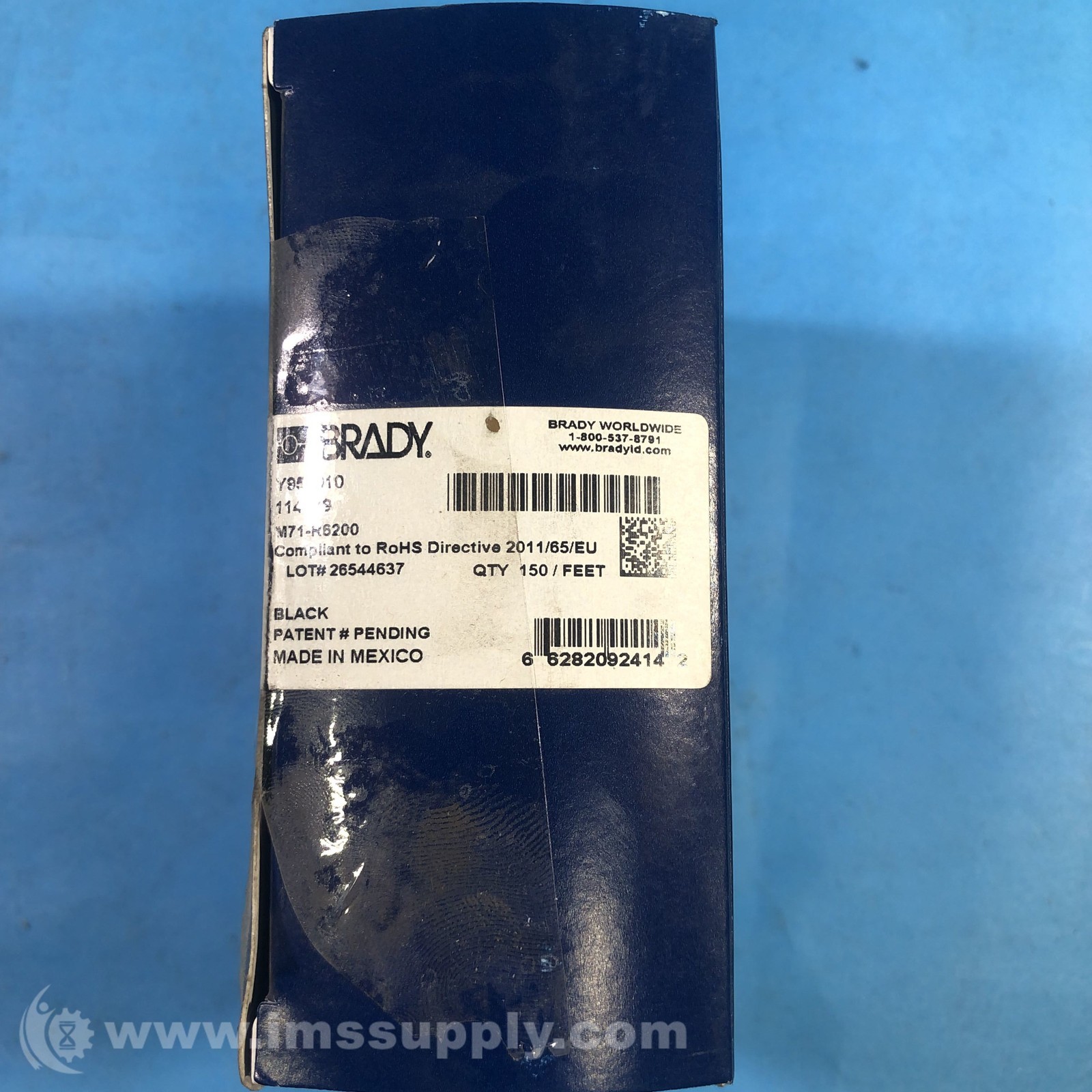 Brady R6200 Halogen Free Printer Ribbon, 105 Ft FNFP