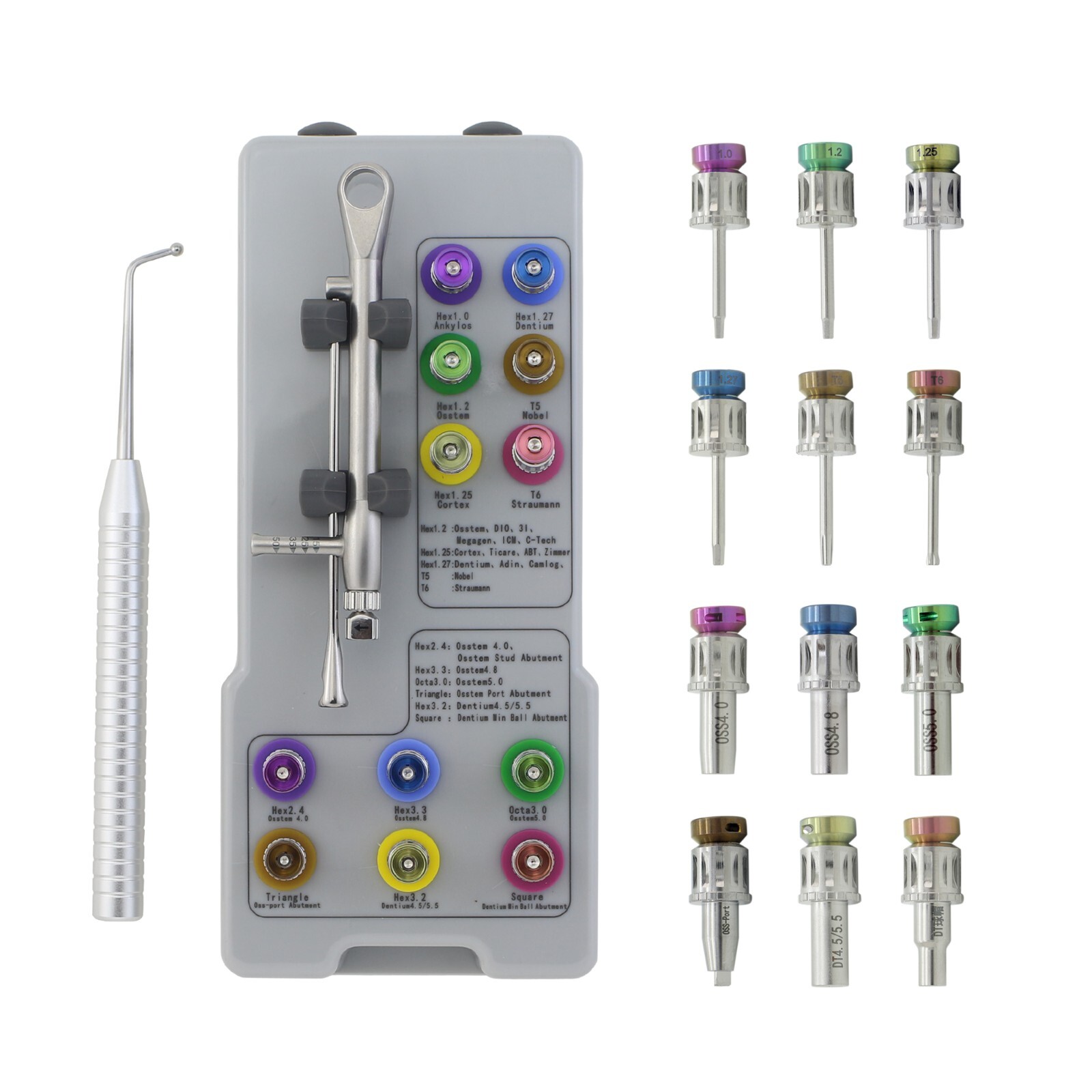 Universal Dental Prosthetic Kit Multi-unit ABT Driver Screwdriver Torque Wrench