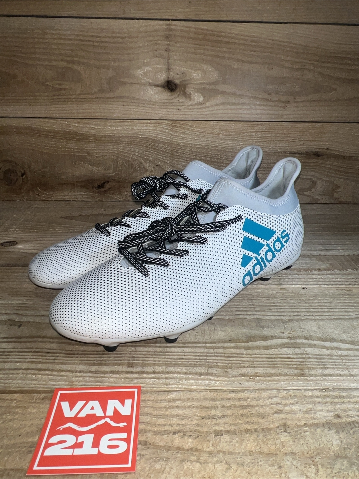 NEW **Rare** SZ 12: Adidas Men's X 17.3 FG Soccer Cleats White/Blue: S82362