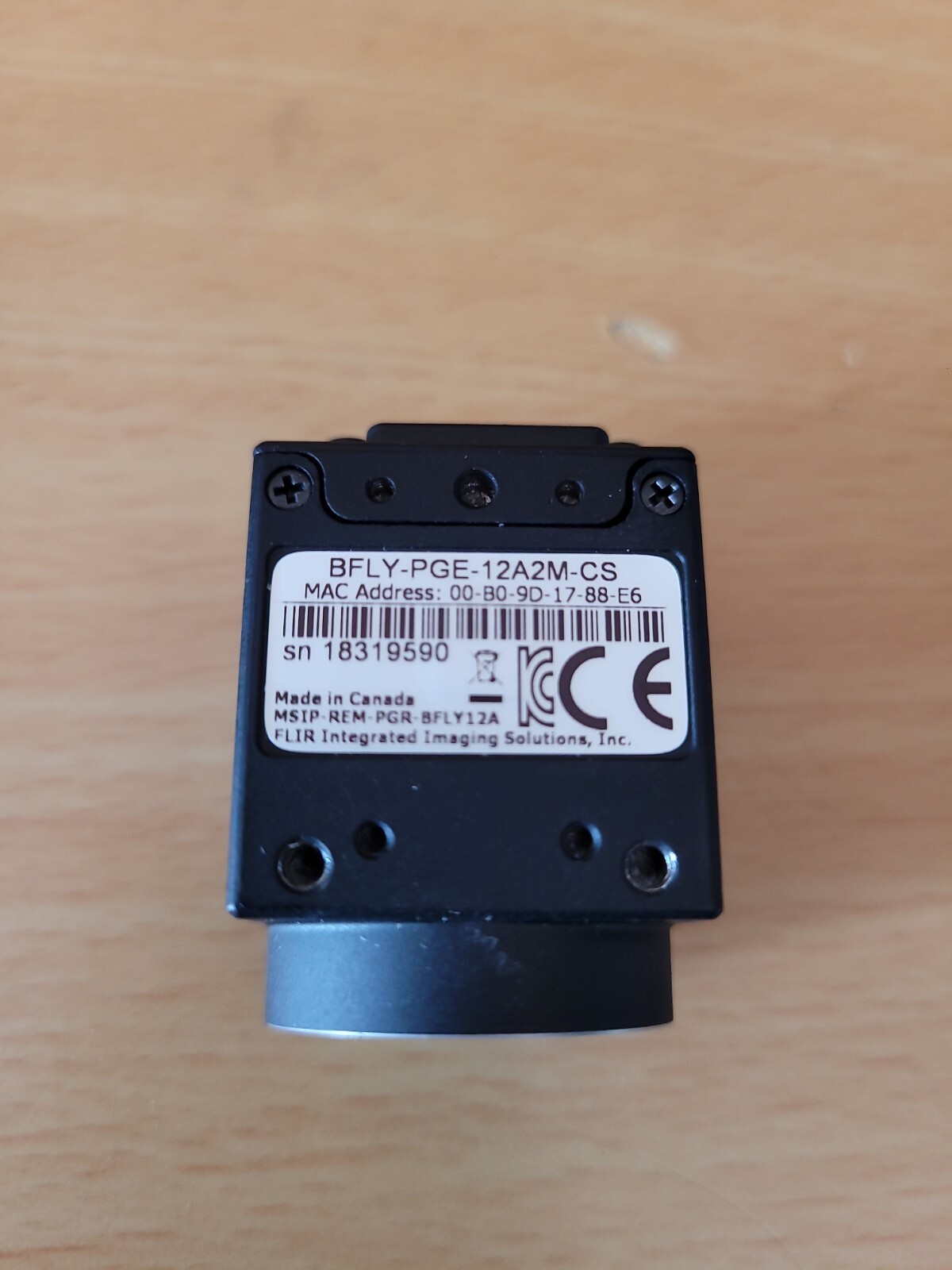FLIR BFLY-PGE-12A2M-CS 1/3"  PoE GigE Monochrome Camera