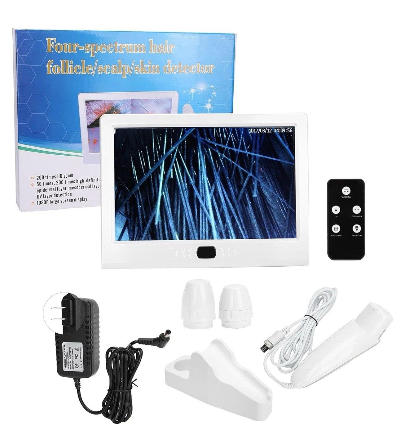 11 Inch HD LCD Screen Microscope Tester | Skin Hair Scalp Detector Hair Follicle