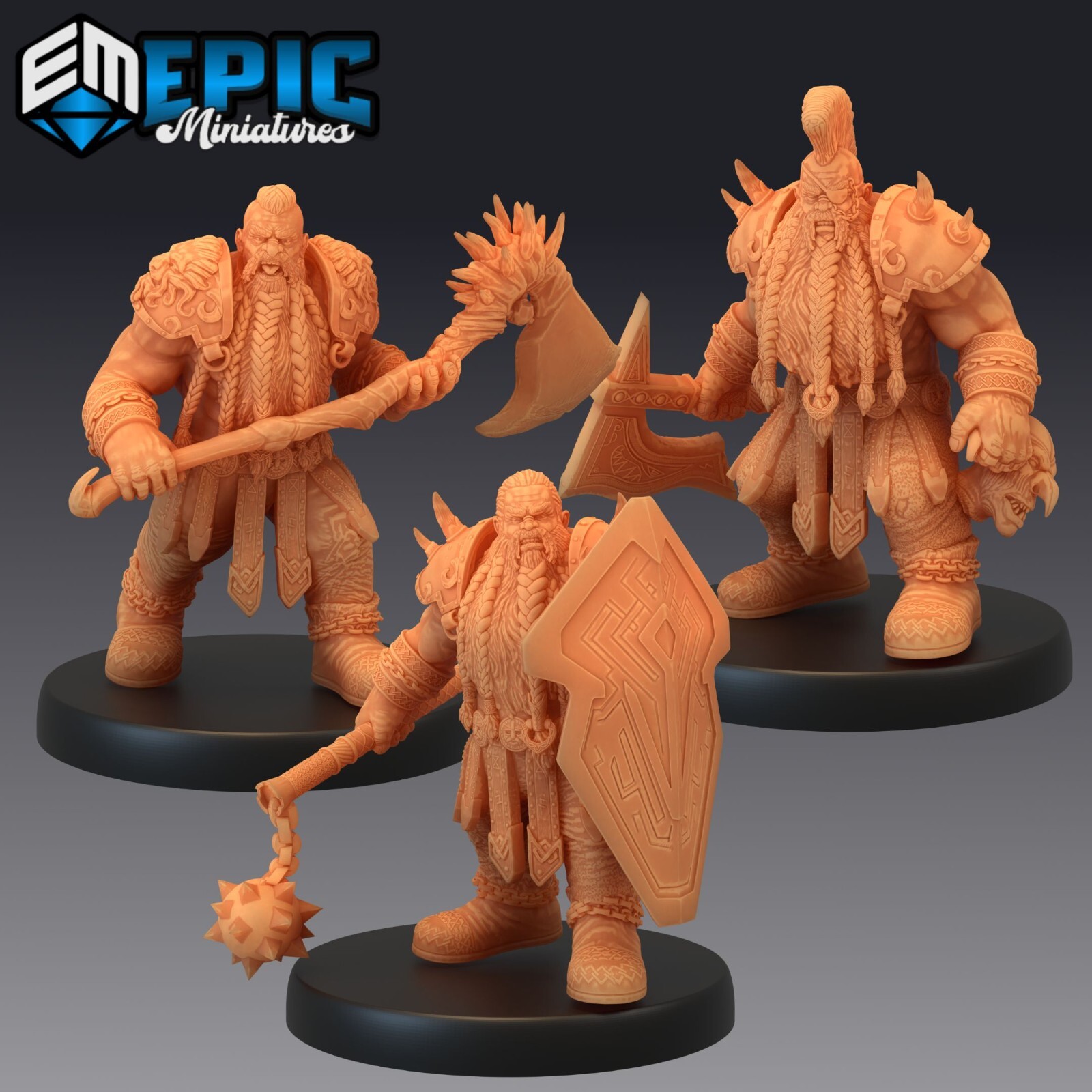 Dwarf Raider Dungeons and Dragons Miniature D&D, Tabletop Fantasy 28mm