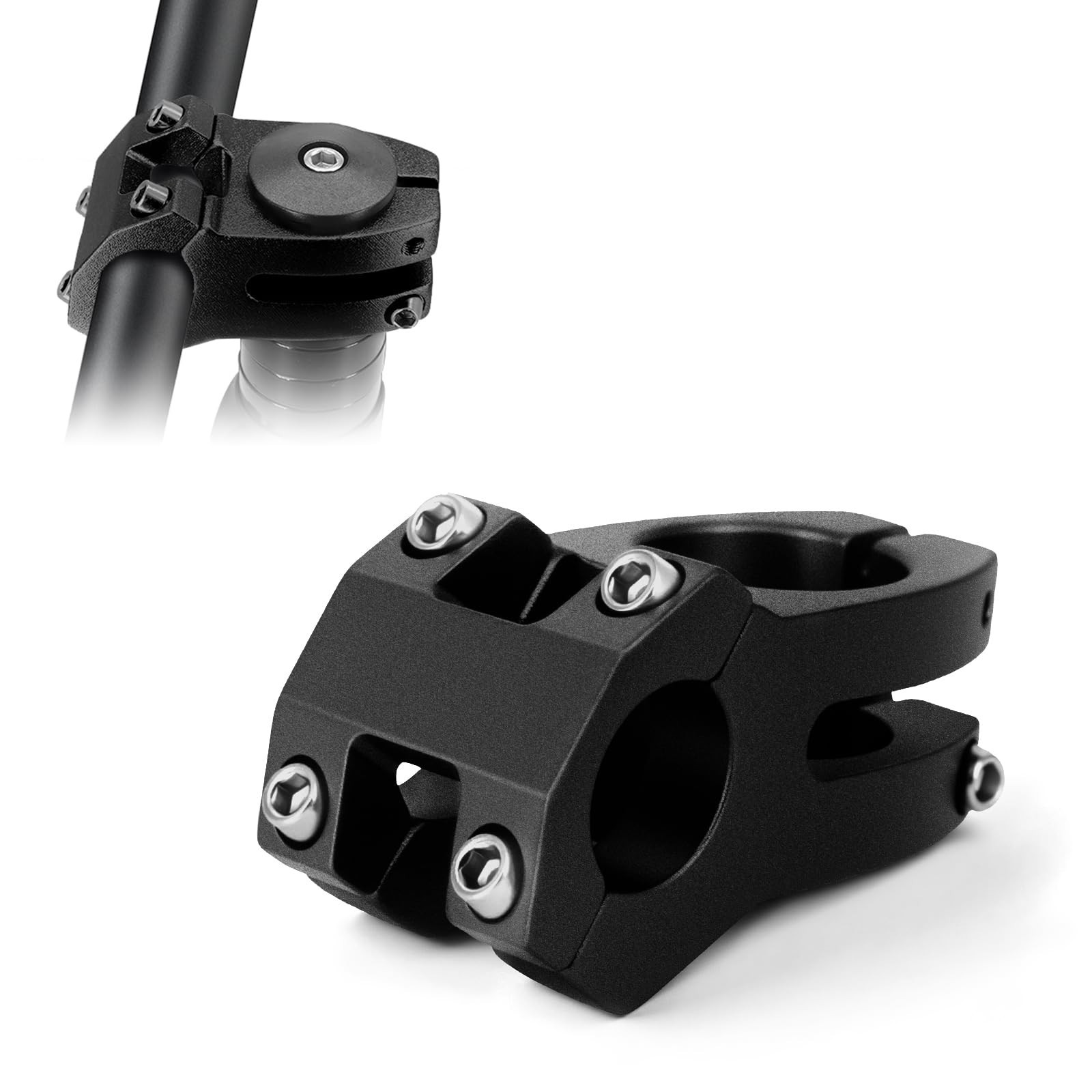 Bike Stem 22.2Mm Short Aluminum Alloy Short Bar Stem 45Mm for Kids Mtb E-Bike BM