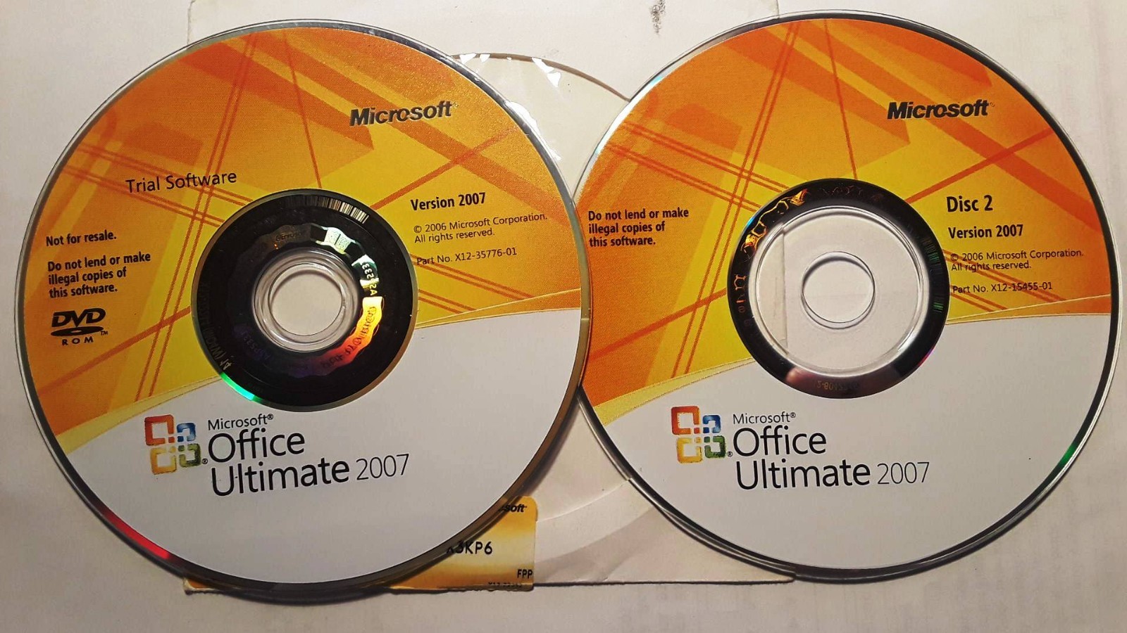 Microsoft Office Ultimate 2007 Full Version w/ 5 Product Keys License for 5 PCs