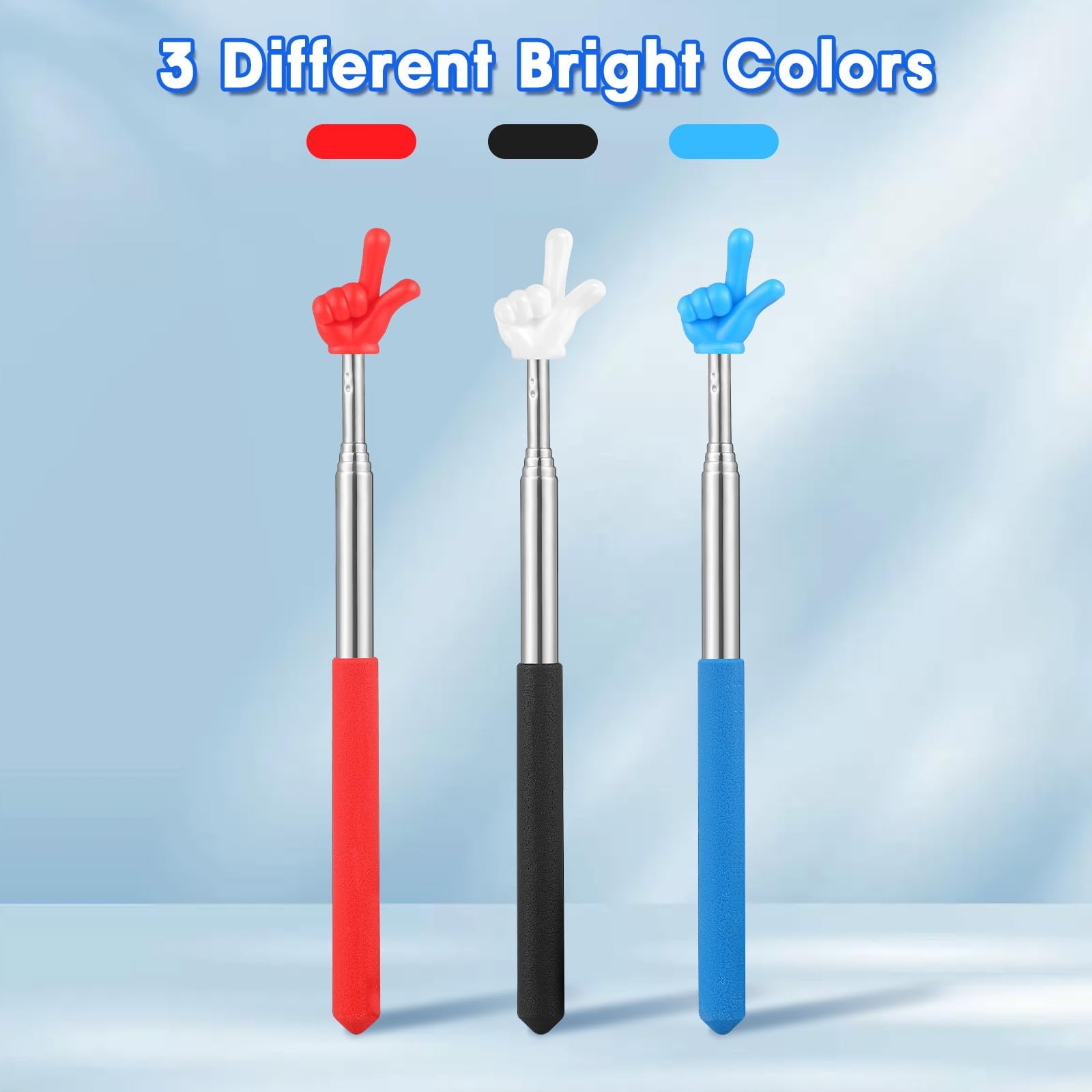 Lonxio 3 Pcs Pointer Finger Stick, Multipurpose Teacher 3 Colors