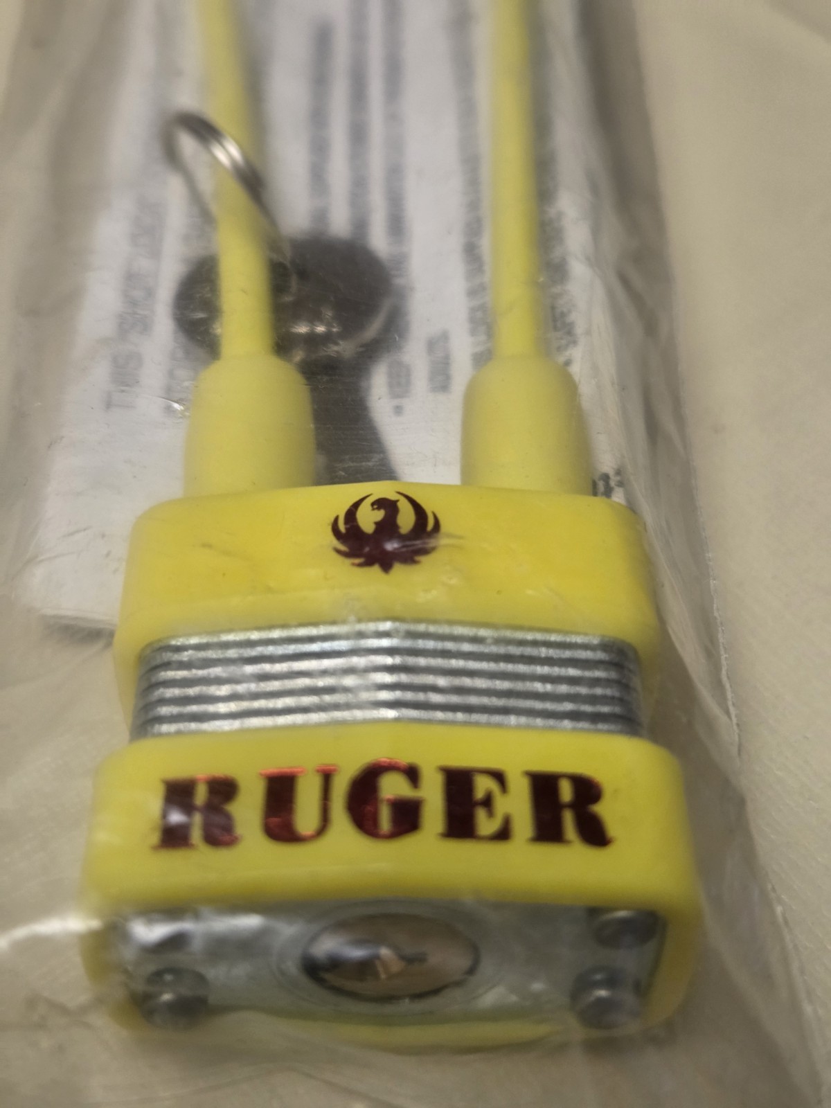NEW Ruger Shot Lock ShotLock Cable Gun Firearm Lock 2 Keys Security Pistol Rifle